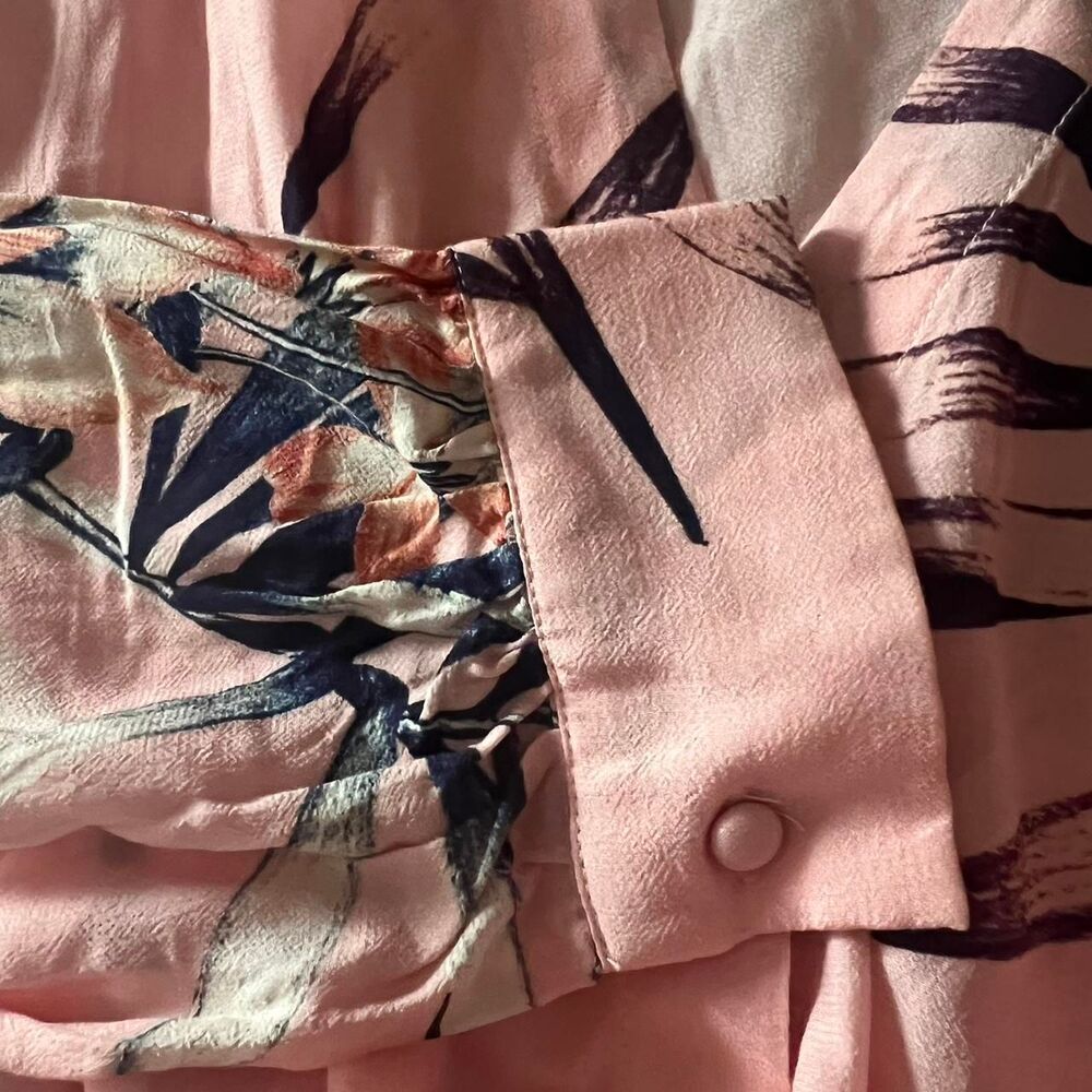 Yumi Kim Pink Cold Shoulder Wrap Blouse - Picture 4 of 5